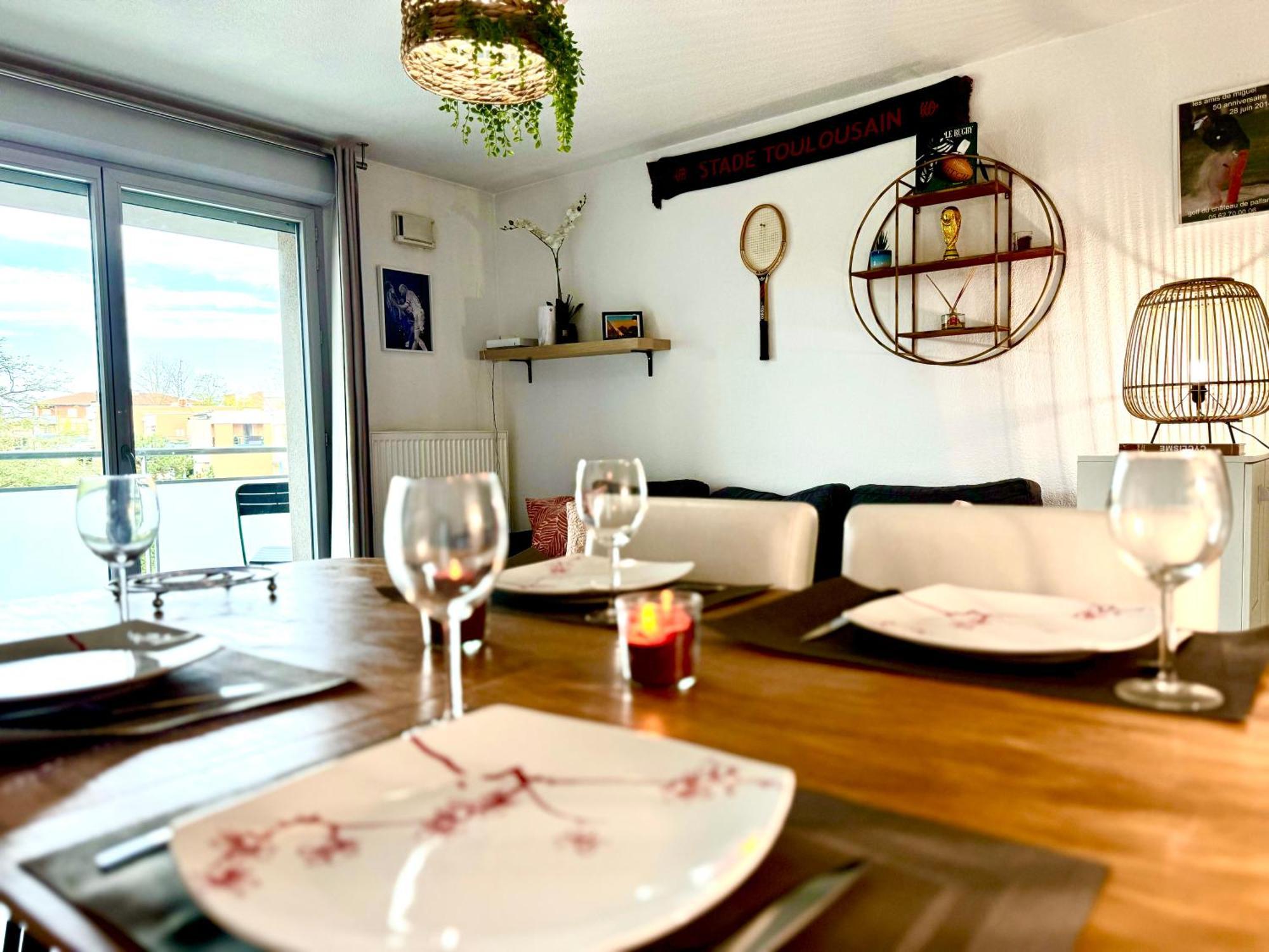 Bel Appartement T3 De 60M2 Avec Parking, Terrasse, Proche Du Metro Et Du Periph Тулуза Екстер'єр фото