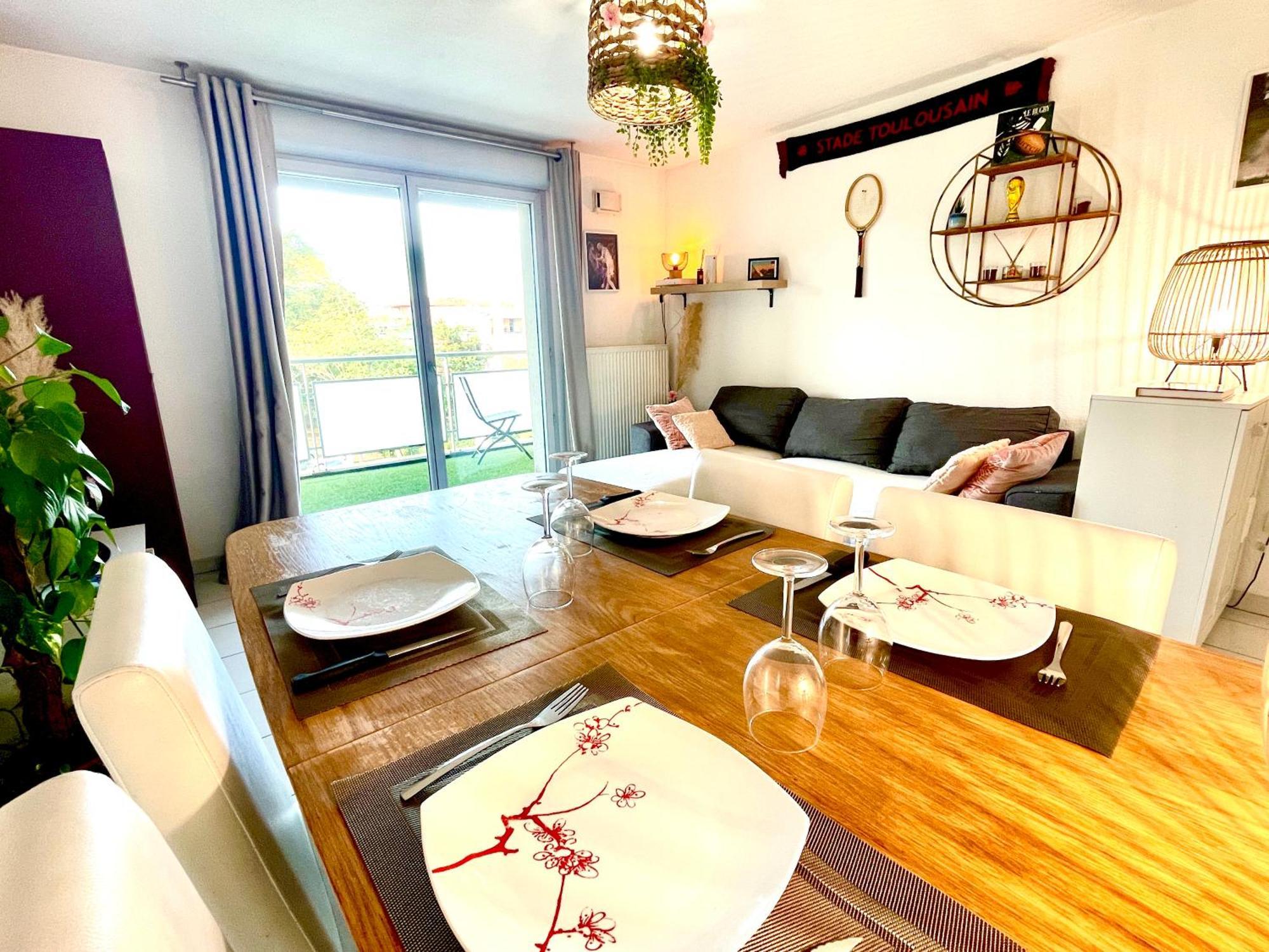 Bel Appartement T3 De 60M2 Avec Parking, Terrasse, Proche Du Metro Et Du Periph Тулуза Екстер'єр фото